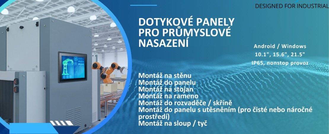 Dotykové panely pro průmyslové nasazení