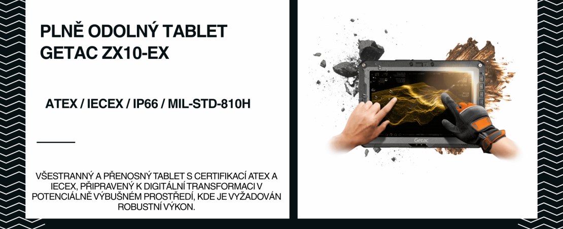 Plně odolný tablet Getac ZX-10 EX
